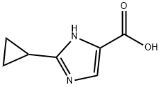 2-Cyclopropyl-1H-imidazole-4-carboxylic Acid 구조식 이미지