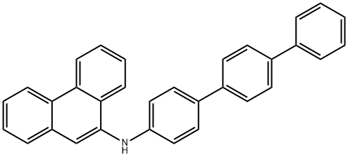 9-Phenanthrenamine, N-[1,1':4',1''-terphenyl]-4-yl- Structure