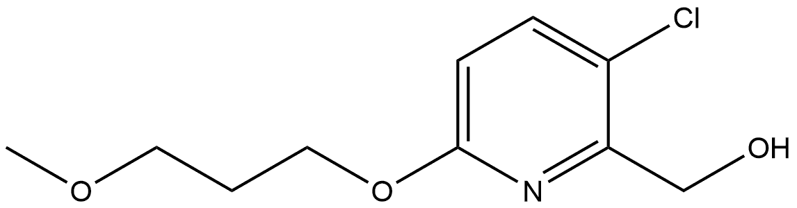 3-Chloro-6-(3-methoxypropoxy)-2-pyridinemethanol Structure