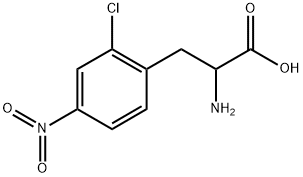 2-amino-3-(2-chloro-4-nitrophenyl)propanoic acid Structure