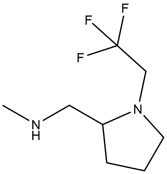 N-methyl-1-(1-(2,2,2-trifluoroethyl)pyrrolidin-2-yl)methanamine Structure