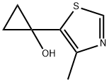 Cyclopropanol, 1-(4-methyl-5-thiazolyl)- Structure