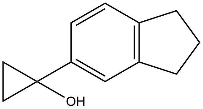 1-(2,3-Dihydro-1H-inden-5-yl)cyclopropanol Structure