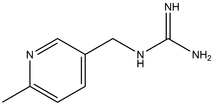 1-[(6-Methyl-3-pyridyl)methyl]guanidine Structure