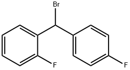 Benzene, 1-[bromo(4-fluorophenyl)methyl]-2-fluoro- Structure