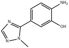 Phenol, 2-amino-5-(1-methyl-1H-1,2,4-triazol-5-yl)- Structure