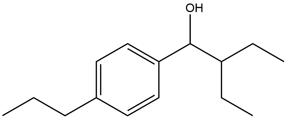 α-(1-Ethylpropyl)-4-propylbenzenemethanol Structure