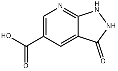 1H-Pyrazolo[3,4-b]pyridine-5-carboxylic acid, 2,3-dihydro-3-oxo- Structure