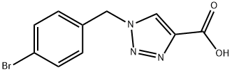 1H-1,2,3-Triazole-4-carboxylic acid, 1-[(4-bromophenyl)methyl]- Structure