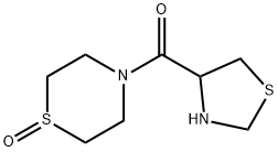 Methanone, (1-oxido-4-thiomorpholinyl)-4-thiazolidinyl- Structure