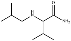 Butanamide, 3-methyl-2-[(2-methylpropyl)amino]- Structure