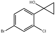 Cyclopropanol, 1-(4-bromo-2-chlorophenyl)- 구조식 이미지