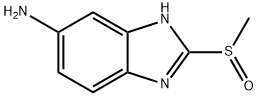 1H-Benzimidazol-6-amine, 2-(methylsulfinyl)- 구조식 이미지