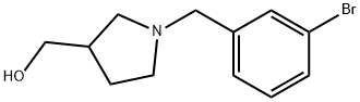 {1-[(3-bromophenyl)methyl]pyrrolidin-3-yl}methanol Structure