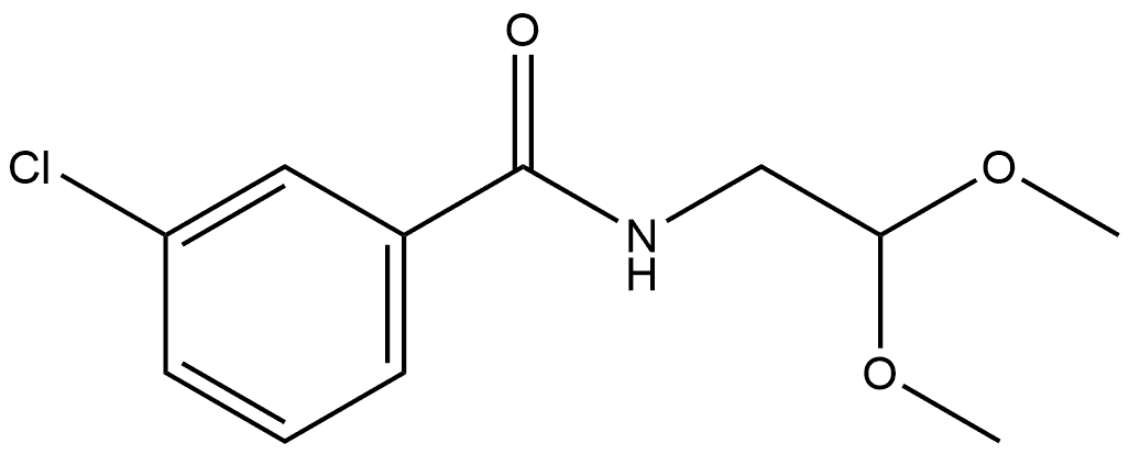 3-Chloro-N-(2,2-dimethoxyethyl)benzamide Structure