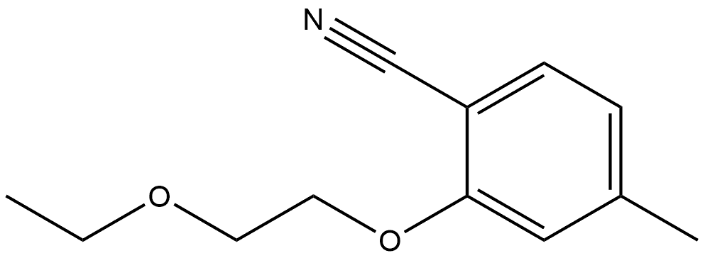 2-(2-Ethoxyethoxy)-4-methylbenzonitrile Structure
