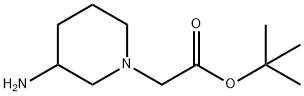 1,1-Dimethylethyl 3-amino-1-piperidineacetate Structure