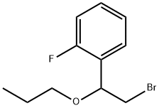 Benzene, 1-(2-bromo-1-propoxyethyl)-2-fluoro- Structure