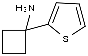 Cyclobutanamine, 1-(2-thienyl)- Structure