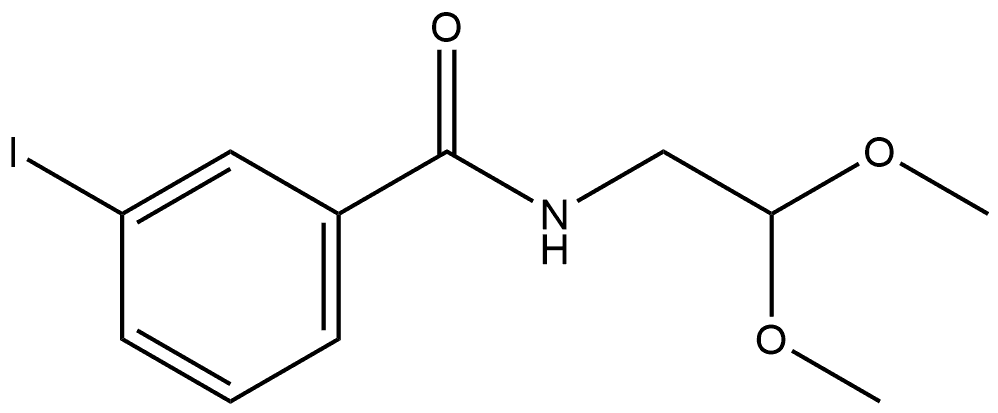 N-(2,2-Dimethoxyethyl)-3-iodobenzamide Structure