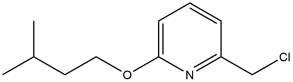 2-(Chloromethyl)-6-(3-methylbutoxy)pyridine Structure