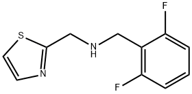 (2,6-difluorophenyl)methyl][(1,3-thiazol-2-yl)methyl]amine Structure