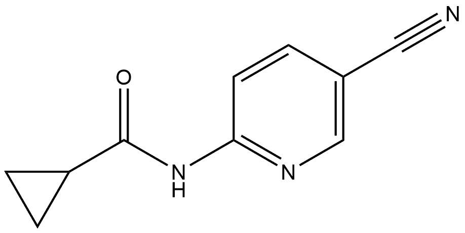 N-(5-Cyano-2-pyridinyl)cyclopropanecarboxamide Structure