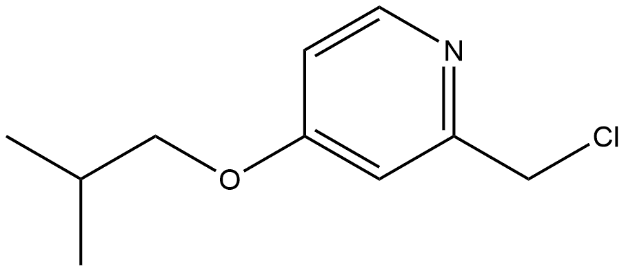 2-(Chloromethyl)-4-(2-methylpropoxy)pyridine Structure