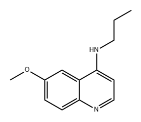 4-Quinolinamine, 6-methoxy-N-propyl- 구조식 이미지