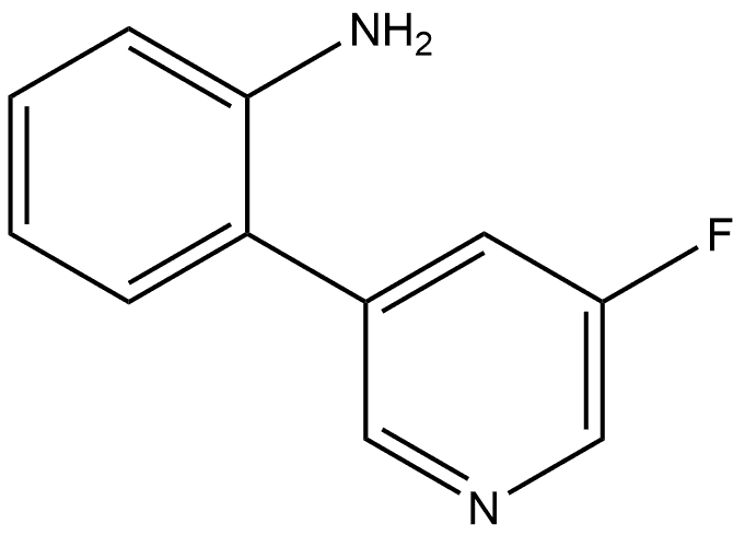 Benzenamine, 2-(5-fluoro-3-pyridinyl)- Structure