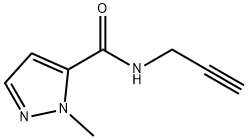 1-methyl-N-(prop-2-yn-1-yl)-1H-pyrazole-5-carboxamide Structure