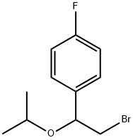 Benzene, 1-[2-bromo-1-(1-methylethoxy)ethyl]-4-fluoro- Structure