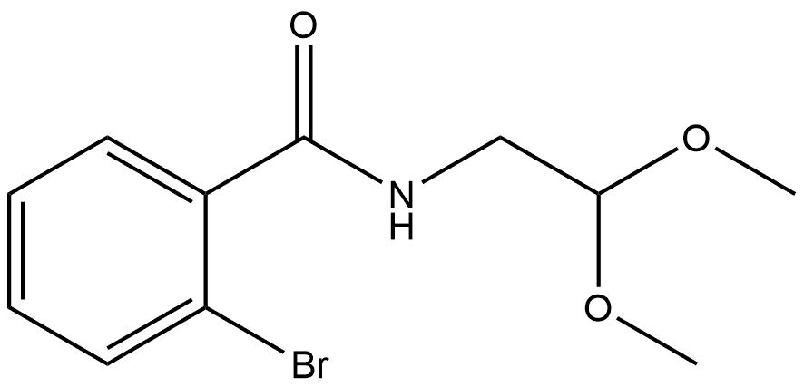 2-Bromo-N-(2,2-dimethoxyethyl)benzamide Structure