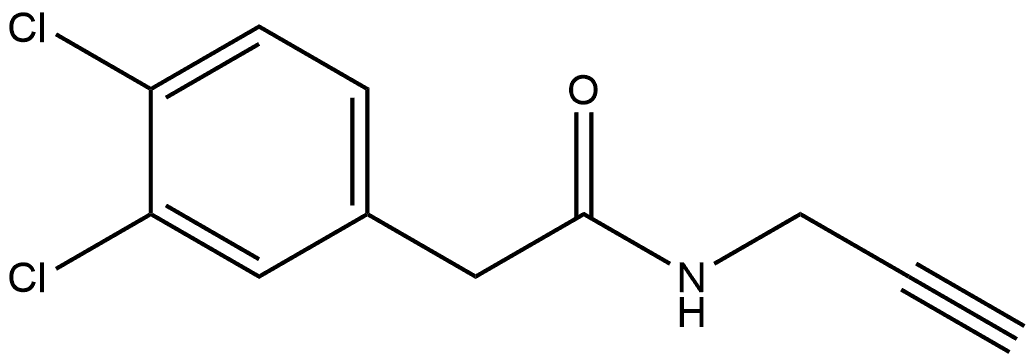 3,4-Dichloro-N-2-propyn-1-ylbenzeneacetamide Structure