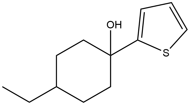 4-Ethyl-1-(2-thienyl)cyclohexanol Structure