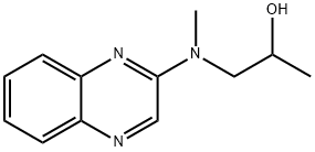 2-Propanol, 1-(methyl-2-quinoxalinylamino)- Structure