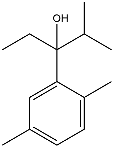 α-Ethyl-2,5-dimethyl-α-(1-methylethyl)benzenemethanol Structure