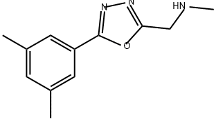 1,3,4-Oxadiazole-2-methanamine, 5-(3,5-dimethylphenyl)-N-methyl- Structure