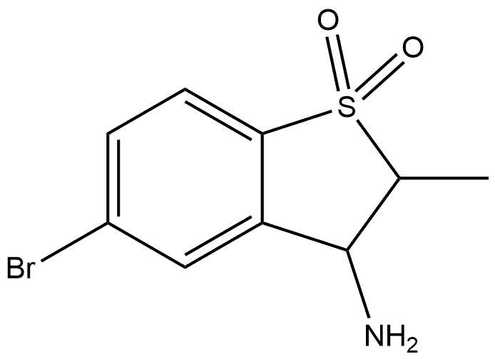 3-amino-5-bromo-2-methyl-2,3-dihydro-1lambda6- benzothiophene-1,1-dione 구조식 이미지