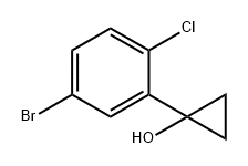 Cyclopropanol, 1-(5-bromo-2-chlorophenyl)- Structure