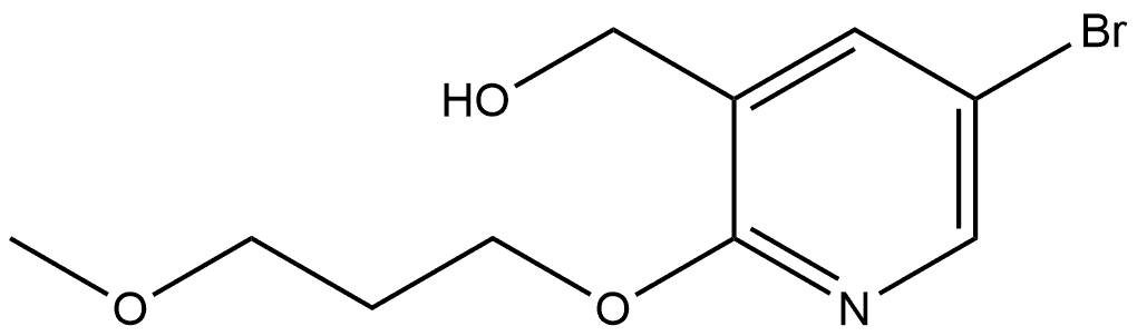 5-Bromo-2-(3-methoxypropoxy)-3-pyridinemethanol Structure