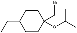 Cyclohexane, 1-(bromomethyl)-4-ethyl-1-(1-methylethoxy)- Structure