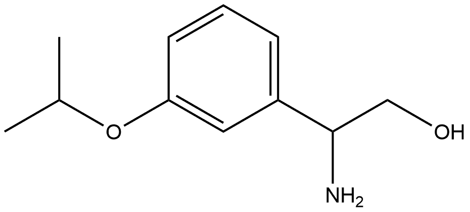 2-amino-2-(3-isopropoxyphenyl)ethan-1-ol Structure