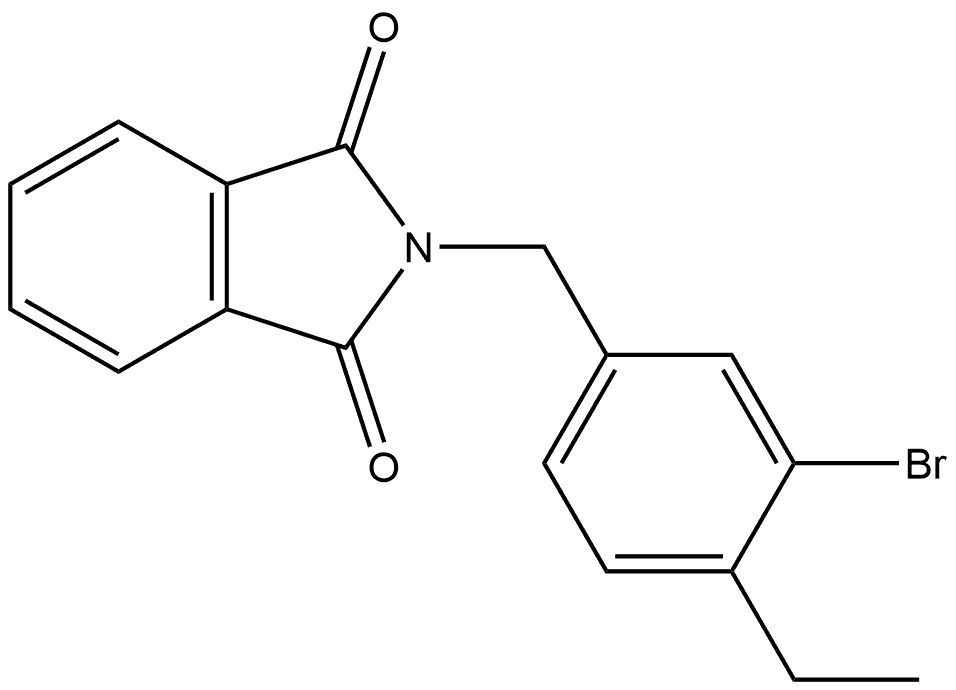 2-[(3-Bromo-4-ethylphenyl)methyl]-1H-isoindole-1,3(2H)-dione Structure