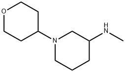 N-Methyl-1-(tetrahydro-2H-pyran-4-yl)-3-piperidinamine Structure