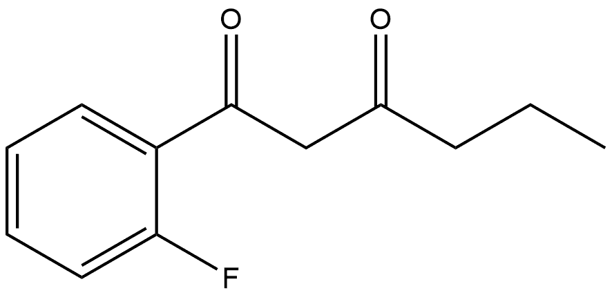 1-(2-Fluorophenyl)-1,3-hexanedione Structure