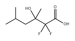 Hexanoic acid, 2,2-difluoro-3-hydroxy-3,5-dimethyl- 구조식 이미지