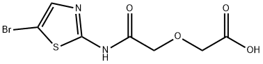 2-{[(5-bromo-1,3-thiazol-2-yl)carbamoyl]methoxy}acetic acid Structure