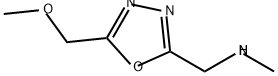 1,3,4-Oxadiazole-2-methanamine, 5-(methoxymethyl)-N-methyl- Structure