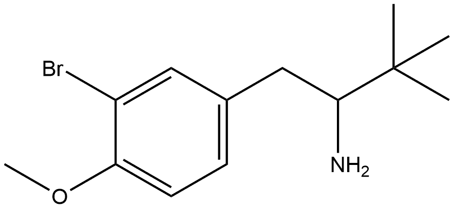 Benzeneethanamine, 3-bromo-α-(1,1-dimethylethyl)-4-methoxy- Structure